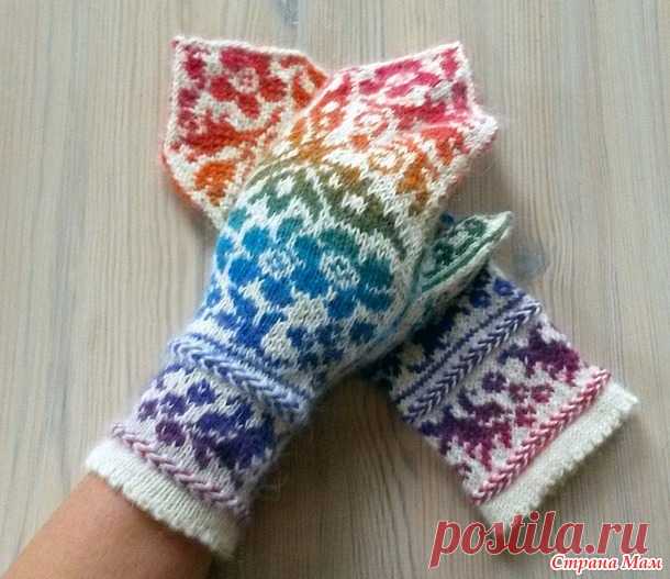 Вяжем жаккардовые варежки №3 - Хенд-Мейд | HANDMADE - Страна Мам