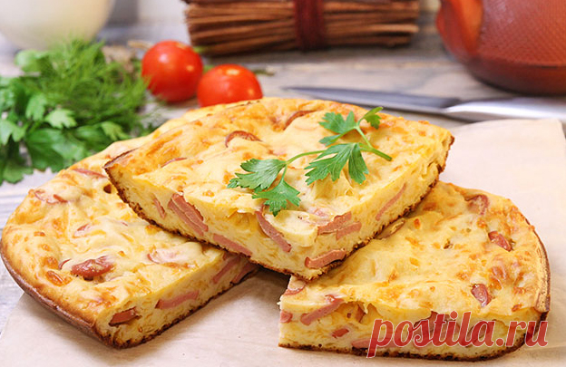 Закусочный пирог на скорую руку