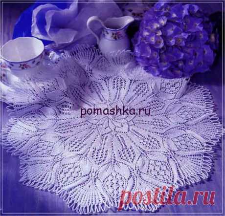 салфетки спицами — Ромашка — Вязание для всех