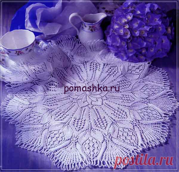 салфетки спицами — Ромашка — Вязание для всех