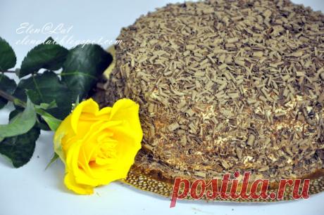 Sweet and not Sweet: Шоколадно-сливочный торт с карамельным кремом