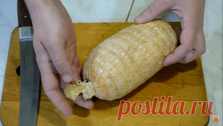 Домашний куриный рулет - настоящая ветчина из курицы | ПоедимКА | Яндекс Дзен