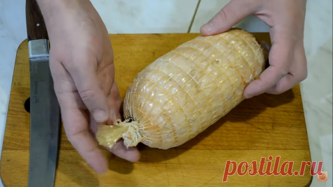 Домашний куриный рулет - настоящая ветчина из курицы | ПоедимКА | Яндекс Дзен