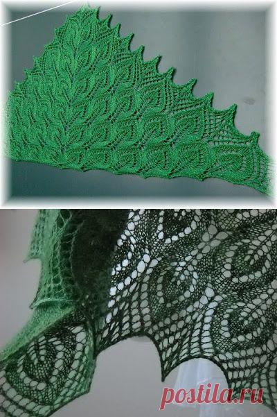 Треугольная шаль Гейл / Gail shawl.