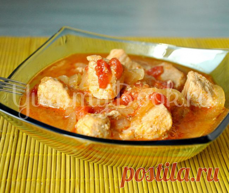 Свинина, тушеная в пиве.