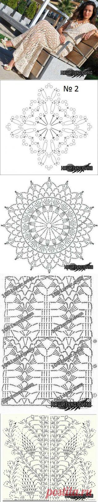 платье, крючком, филейка,