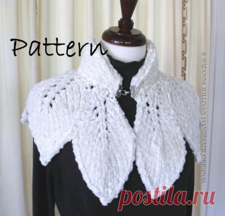 PDF Leaf Capelet PDF Knitting Pattern Original от SuzanneSullivan