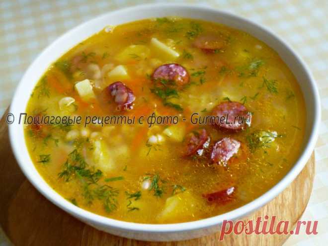 Суп с фасолью и копчёными колбасками / Gurmel