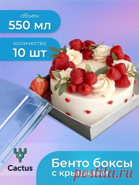 Коробка для продуктов Cactus, 11х11х9 10, белый, прозрачный купить c доставкой на OZON по низкой цене (2107357072)
