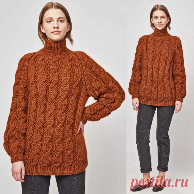 10 моделей спицами в кирпично-рыжих оттенках | Вязание с Paradosik_Handmade | Дзен