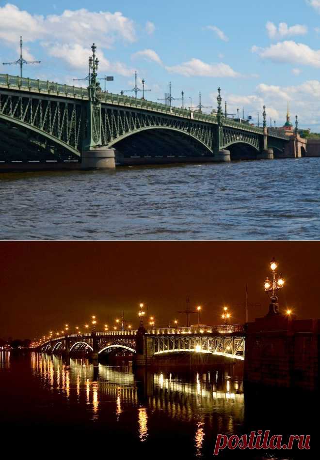 Разводные мосты Санкт-Петербурга . Троицкий мост.