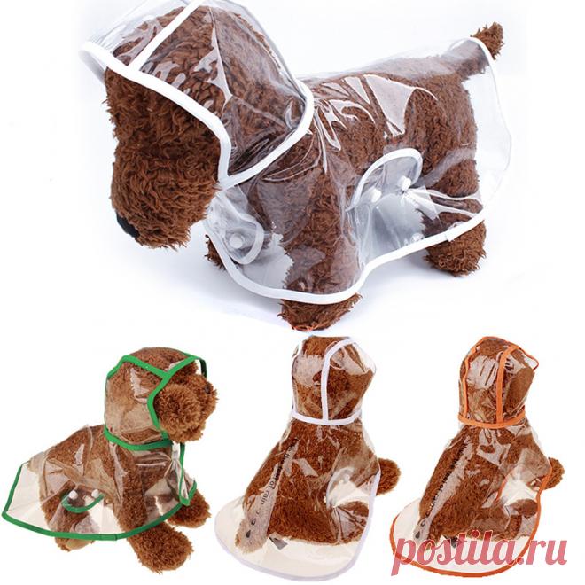 Водонепроницаемый Одежда для собак плащ прозрачный дождевик собака одежда плащ Одежда для маленьких Товары для собак чихуахуа Костюмы 15S1 купить на AliExpress