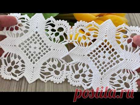 MOST TREND CROCHET Eye-Catching Square Motif Runner, Blouse, Shawl, Pillow Pattern @crochetlovee