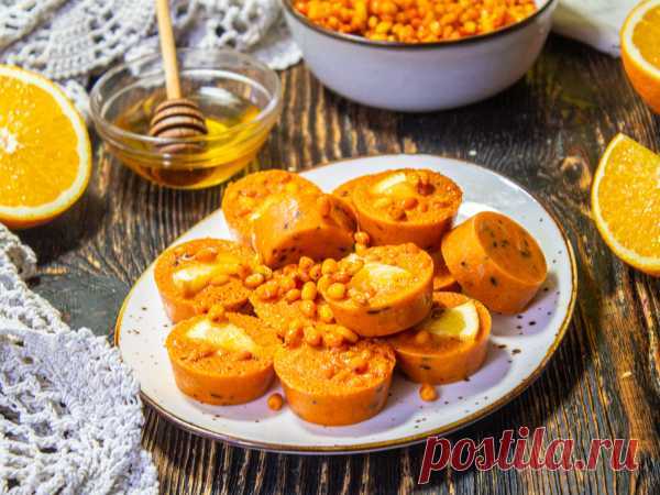 Облепиховый чай с апельсином и имбирем (замороженный) — рецепт с фото пошагово