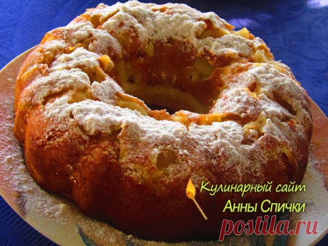 Как приготовить бисквит с яблоками рецепт с фото
