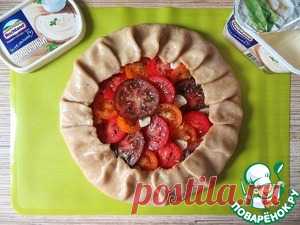 Галета с плавленым сыром и томатами – кулинарный рецепт