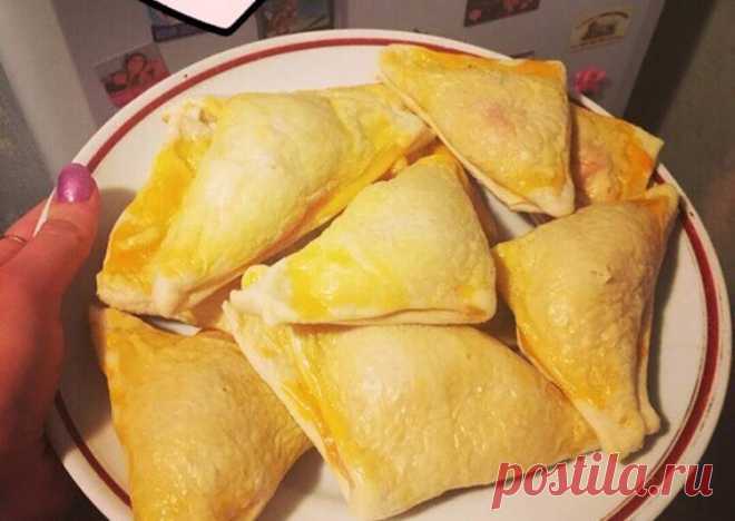 Слойки с сыром и крабовыми палочками Автор рецепта Татьяна - Cookpad