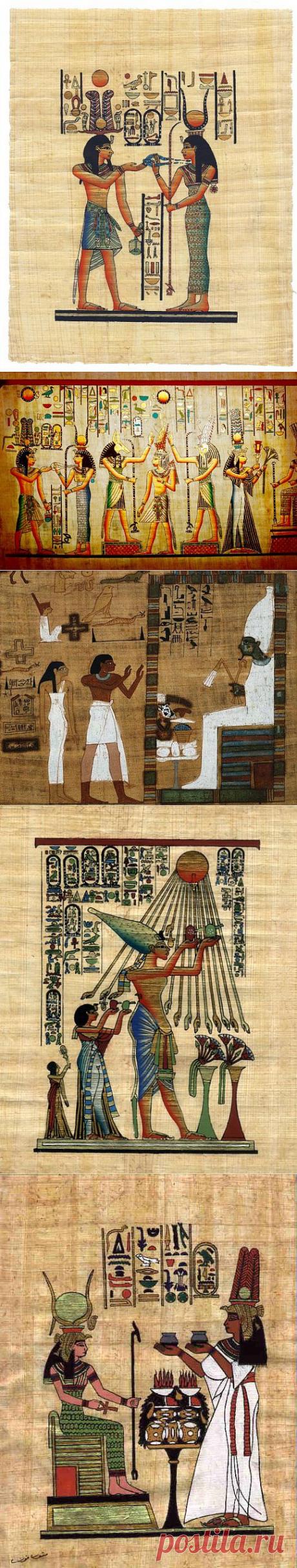 Египетские папирусы(фото).
