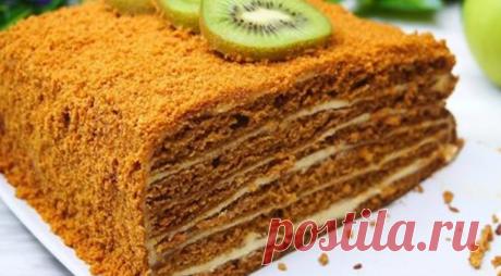 Медовик необычным способом и без раскатки. - Кулинарный Гуру Медовый тортик необычным способом приготовления. Получается безумно вкусный и ароматный. Готовится очень...