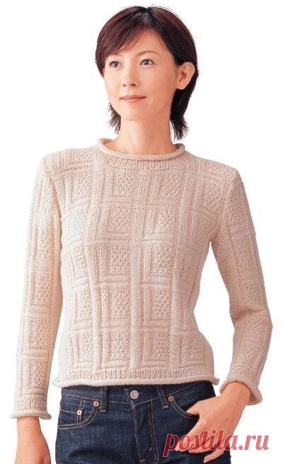 Джемпер с текстурным узором