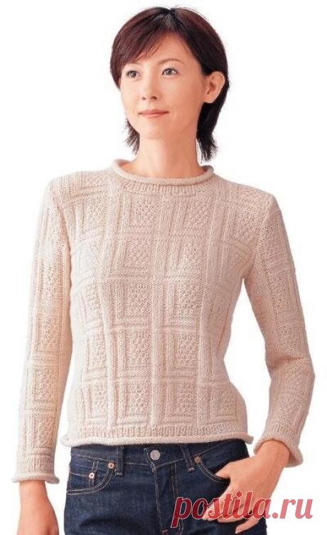 Джемпер с текстурным узором