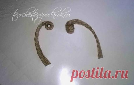 Мастер-класс простых фигур из джута. Для начинающих.