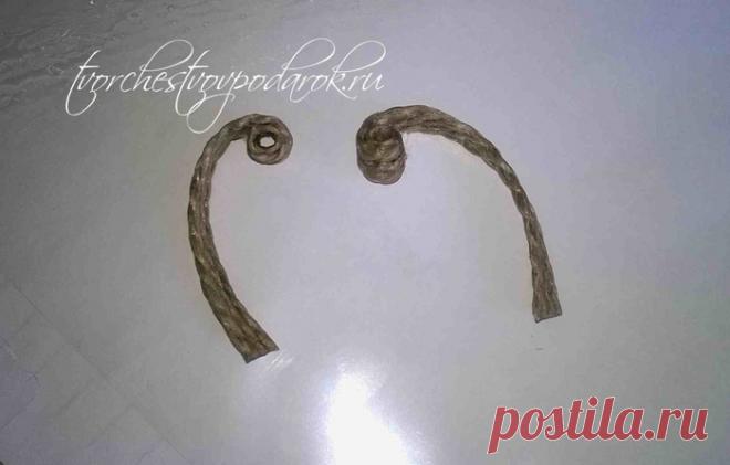 Мастер-класс простых фигур из джута. Для начинающих.