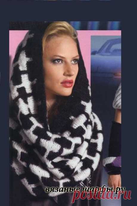 Модные шарфы-СНУДЫ (Snood) спицами. Идеи и описания.13 моделей