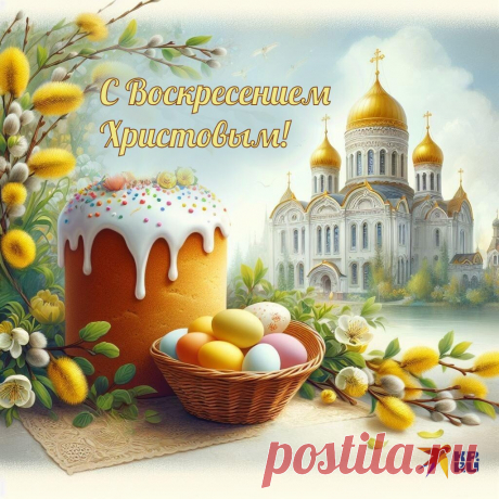 Пусть Пасха заглянет в ваш дом,
Пусть будет полной чашей он,
Пусть в нем живёт семья большая,
Всегда Иисуса почитая.