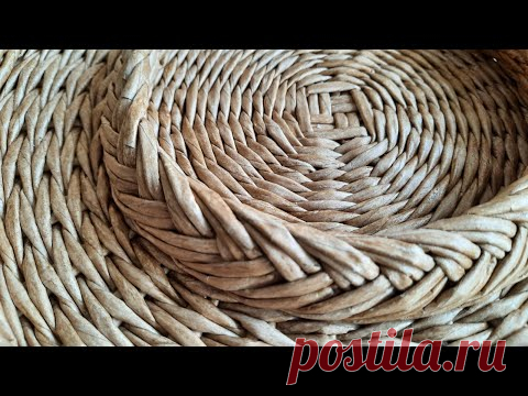 Плетение из газет. Пасхальный поднос. Часть1