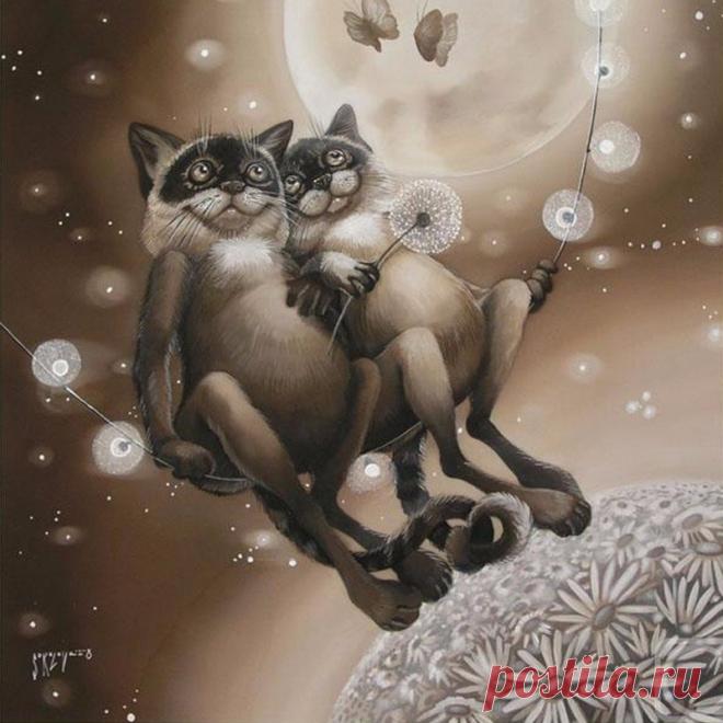 Наступает тихий вечер,
И темнеет за окном.
Отдыхай, вздохни свободно,
Светел и уютен дом.

Все печали за порогом
Пусть ночуют до утра,
«Нет» — скажи своим тревогам,
Отдыхать пришла пора.