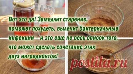 Вот это да! Замедлит старение, поможет похудеть, вылечит бактериальные инфекции – и это еще не весь список того, что может сделать сочетание меда и … Волшебное средство для вашего организма! Начтите кушать эту смесь по одной ложке в день — вы будете чувствовать себя намного лучше. Узнайте о всех преимуществах из нашей статьи! Невероятно, но факт! Если соединить два, богатых
