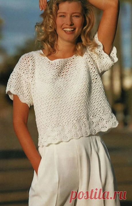6 способов и 40 вариантов оформить рукав для летней вязаной кофточки или топика | Нескучное вязание в нескучном саду | Дзен