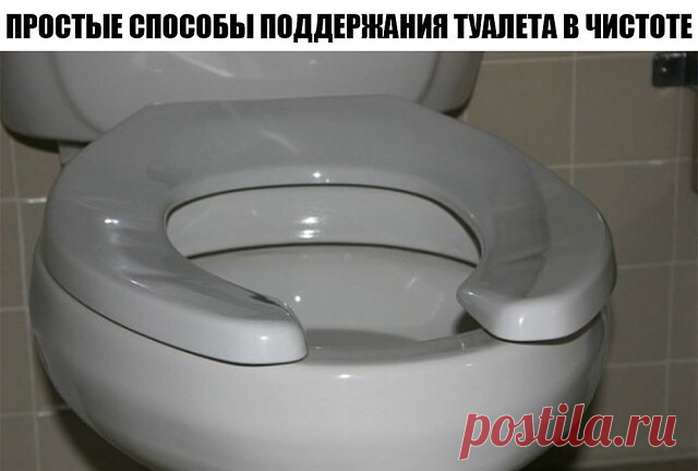 4 простых способа поддержания туалета в чистоте.
1. Пятипроцентный уксус с лимонной кислотой для профилактической уборки.
2. Для более детальной уборки – посыпаем унитаз содой, а сверху брызгаем уксусом с лимоном. Все шипит, пенится и… становится чистым.
3. Для отбеливания – высыпаем в унитаз пакетик лимонной или аскорбиновой кислоты. Оставляем на ночь.
4. Другой вариант отбеливания – вылить в унитаз бутылку кока-колы. Через час туалет становится белоснежным. Думаю, это та...