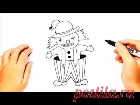 How to draw a Clown Step by Step | Easy drawings