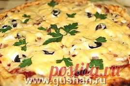 Пицца домашняя с колбасой | Готовим просто и вкусно