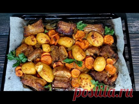 СУПЕР МАРИНАД. Мясо с овощами в духовке