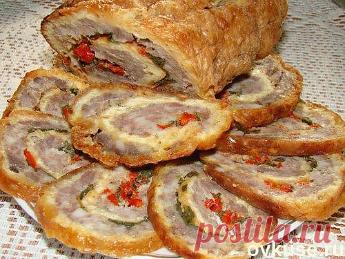 Рулет из сыра с мясным фаршем (закуска) - Простые рецепты Овкусе.ру