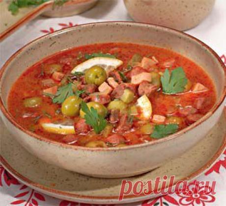 Солянка сборная мясная, суп. Пошаговый рецепт с фото
