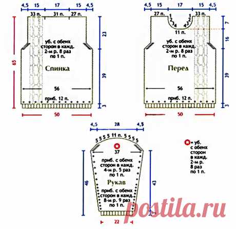 Зеленый свитер с косами