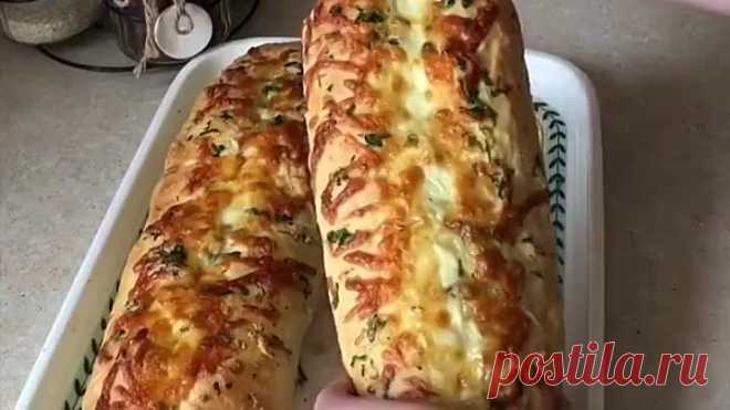 Чесночные багеты с сыром