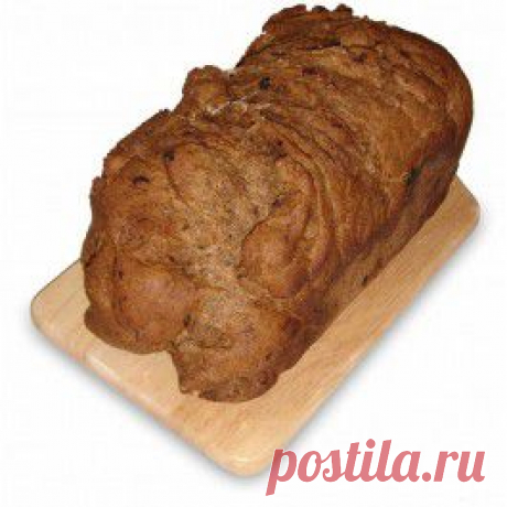 Рецепт заварного черного хлеба с черносливом для хлебопечек