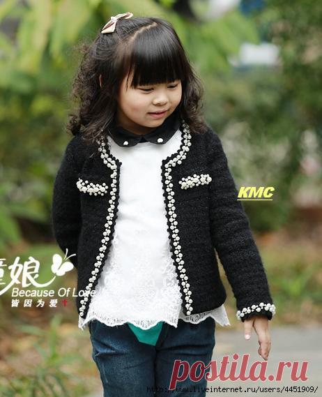 Жакет "Шанель" в исполнении китайского мастера (крючком)