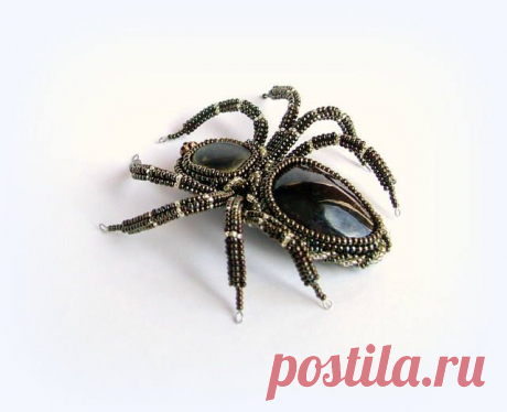 Паучок Триша. | biser.info - всё о бисере и бисерном творчестве