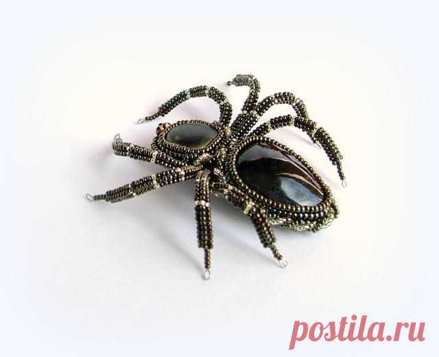 Паучок Триша. | biser.info - всё о бисере и бисерном творчестве