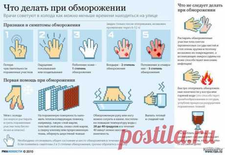 при обморожении