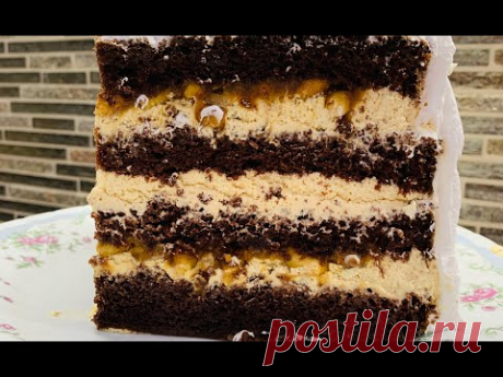 Торт СНИКЕРС! Бюджетный, НО ОЧЕНЬ ВКУСНЫЙ ТОРТ! Красивый торт!