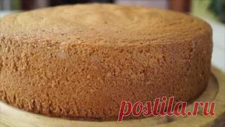 Бисквит который никогда не опадает! Вкус изумительный и совсем не крошится