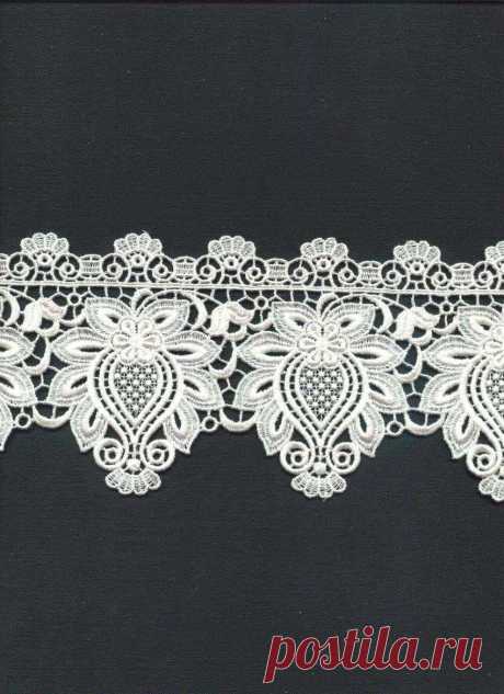 Sewing Material for Clothes Cotton Chemical Motive Lace 002 1yard - MommyGrid.com