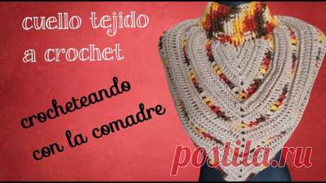 cuello a crochet punto puff 🥰😍 parte#2 (MODIFICACION) fácil y rápido crocheteando con la comadre
